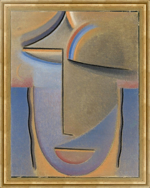 Постер Abstract Head, Evening с типом исполнения На холсте в раме в багетной раме NA033.1.051