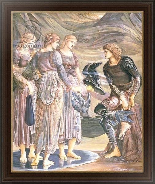 Постер Perseus and the Sea Nymphs, c.1876 с типом исполнения На холсте в раме в багетной раме 1.023.151