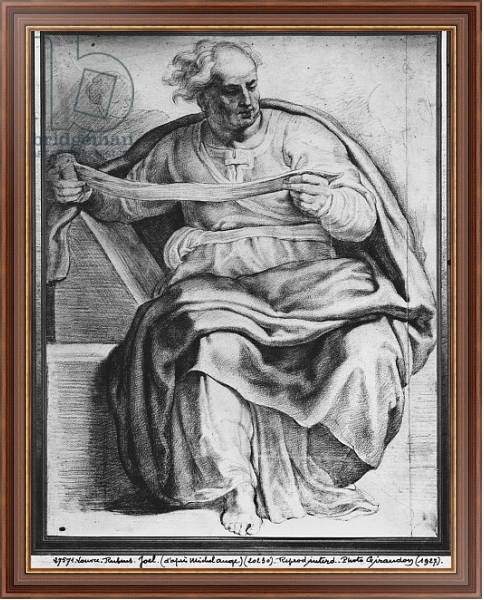 Постер The Prophet Joel, after Michelangelo Buonarroti с типом исполнения На холсте в раме в багетной раме 35-M719P-83
