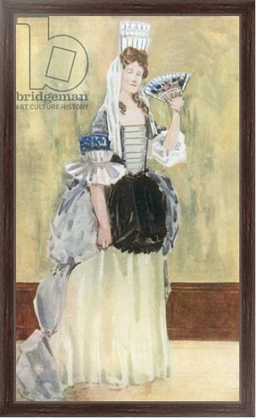 Постер A Woman of the Time of William and Mary 1689-1702 с типом исполнения На холсте в раме в багетной раме 221-02