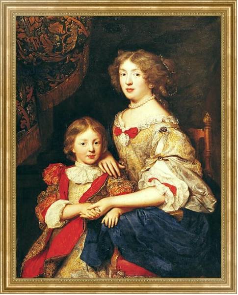 Постер A Woman and her Son с типом исполнения На холсте в раме в багетной раме NA033.1.051
