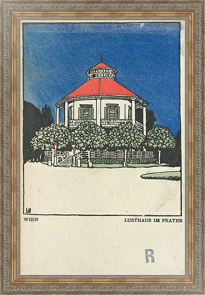 Постер Lusthaus im Prater с типом исполнения На холсте в раме в багетной раме 484.M48.310