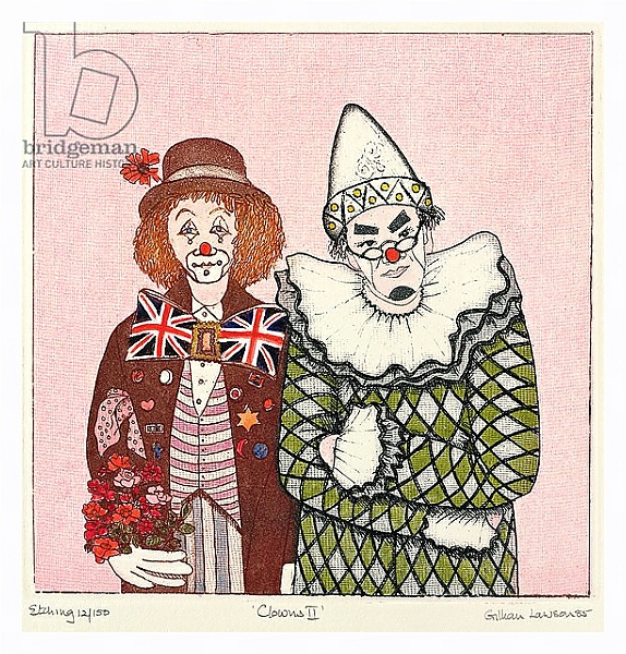 Постер Clowns II с типом исполнения На холсте в раме в багетной раме 221-03