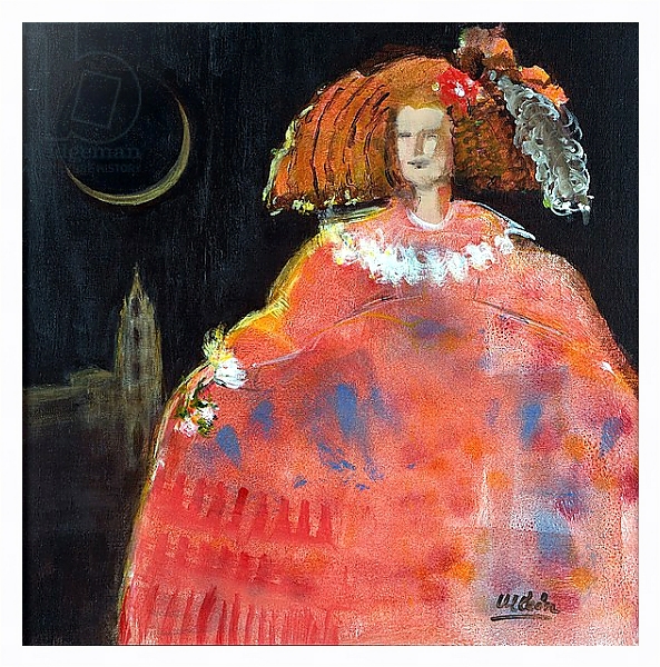 Постер Menina and Cathedral с типом исполнения На холсте в раме в багетной раме 221-03