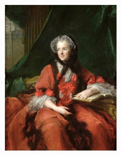 Постер Portrait of Madame Maria Leszczynska 1748 с типом исполнения На холсте в раме в багетной раме 221-03