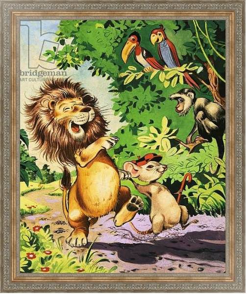 Постер Leo the Friendly Lion 42 с типом исполнения На холсте в раме в багетной раме 484.M48.310
