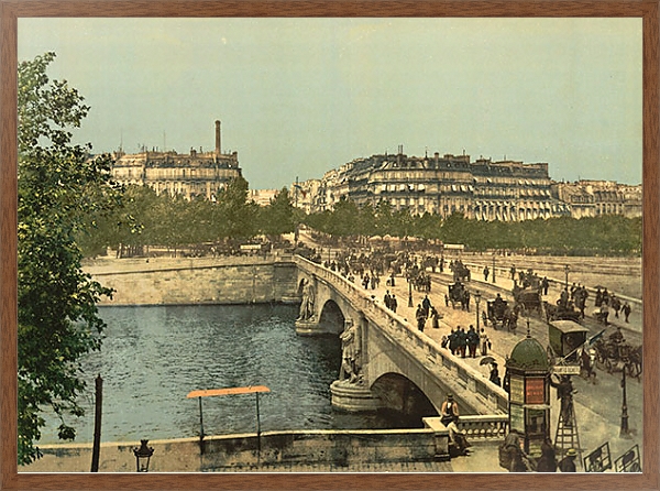 Постер Франция. Париж, мост Альма с типом исполнения На холсте в раме в багетной раме 1727.4310
