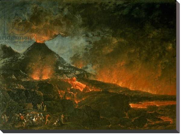 Постер Vesuvius Erupting с типом исполнения На холсте без рамы