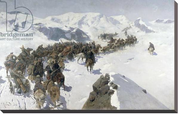 Постер Count Argutinsky crossing the Caucasian Range, 1892 с типом исполнения На холсте без рамы