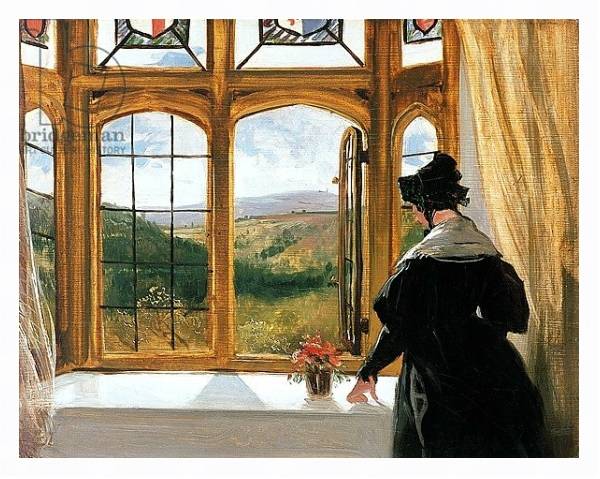 Постер Duchess of Abercorn looking out of a window с типом исполнения На холсте в раме в багетной раме 221-03