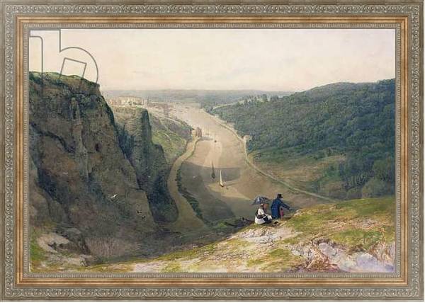 Постер The Avon Gorge, looking over Clifton, c.1820 с типом исполнения На холсте в раме в багетной раме 484.M48.310