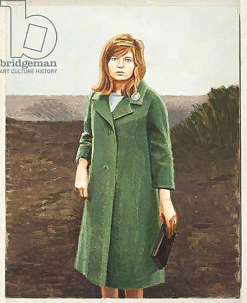Постер The Green Coat с типом исполнения На холсте без рамы