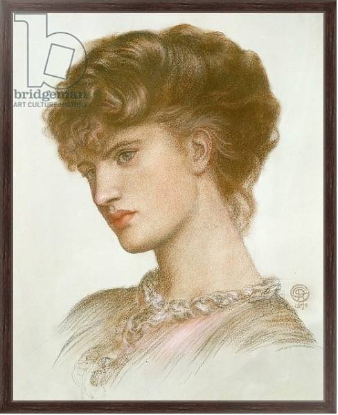 Постер Portrait of Aglaia Coronio 1870 с типом исполнения На холсте в раме в багетной раме 221-02