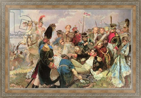 Постер Battle of Borodino, 7th September 1812 с типом исполнения На холсте в раме в багетной раме 484.M48.310