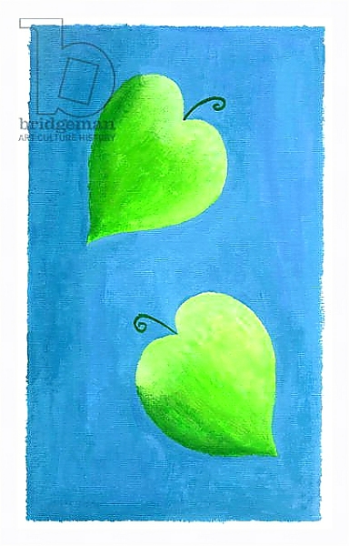 Постер Leaf Hearts, 2003 с типом исполнения На холсте в раме в багетной раме 221-03