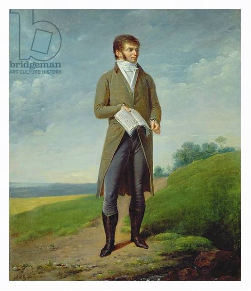 Постер Portrait of a man с типом исполнения На холсте в раме в багетной раме 221-03