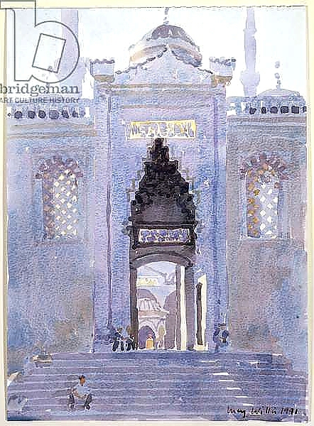 Постер Gateway to The Blue Mosque, 1991 с типом исполнения На холсте без рамы