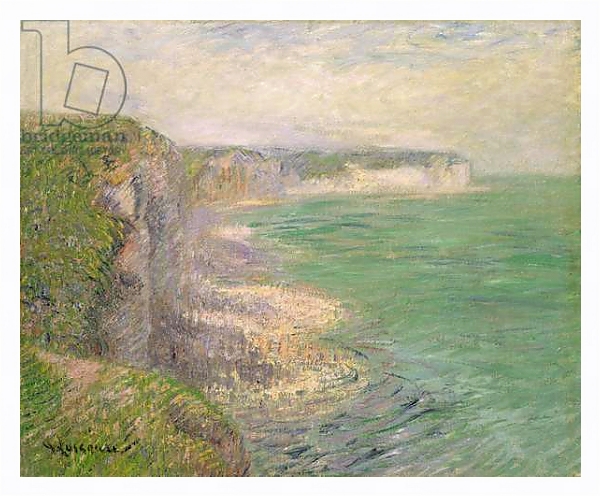 Постер The Cliffs at Fecamp, c.1920 с типом исполнения На холсте в раме в багетной раме 221-03