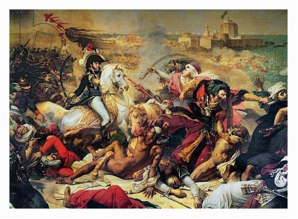 Постер The Battle of Aboukir, 25th July 1799 с типом исполнения На холсте в раме в багетной раме 221-03