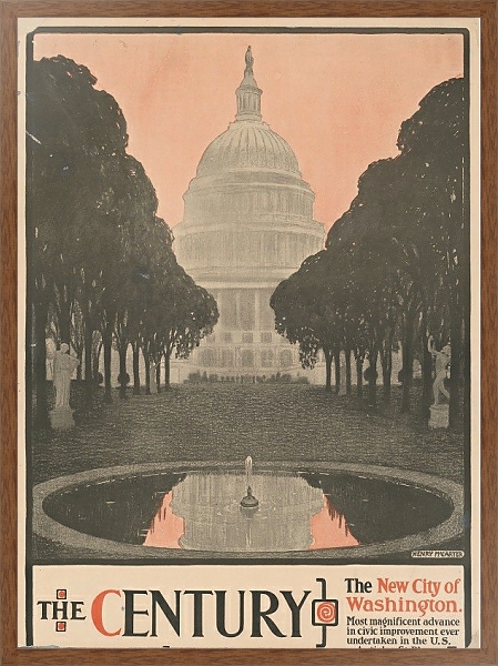 Постер The Century. The new city of Washington с типом исполнения На холсте в раме в багетной раме 1727.4310