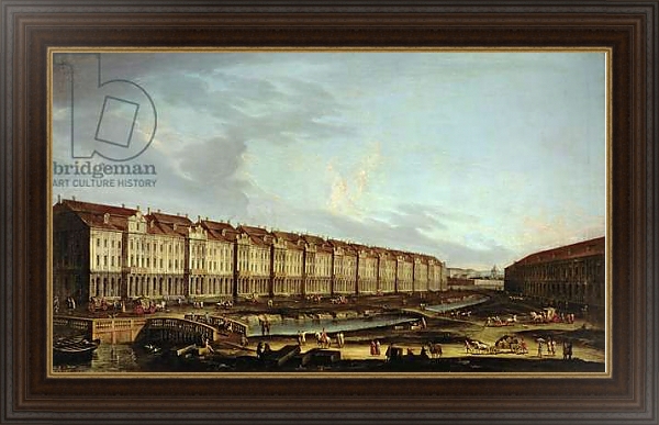 Постер View of the Twelve Colleges in St. Petersburg с типом исполнения На холсте в раме в багетной раме 1.023.151