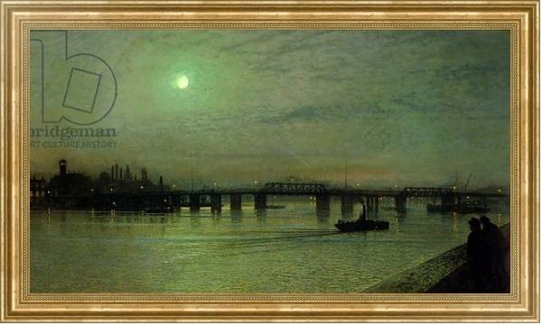 Постер Battersea Bridge, 1885 с типом исполнения На холсте в раме в багетной раме NA033.1.051