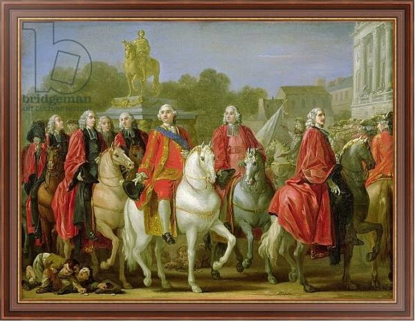 Постер Inauguration of the Place Louis XV, 20th June 1763 с типом исполнения На холсте в раме в багетной раме 35-M719P-83