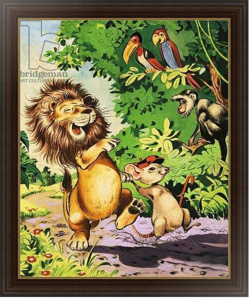 Постер Leo the Friendly Lion 42 с типом исполнения На холсте в раме в багетной раме 1.023.151