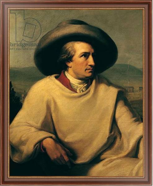 Постер Johann Wolfgang von Goethe in the Campagna, c.1790 с типом исполнения На холсте в раме в багетной раме 35-M719P-83