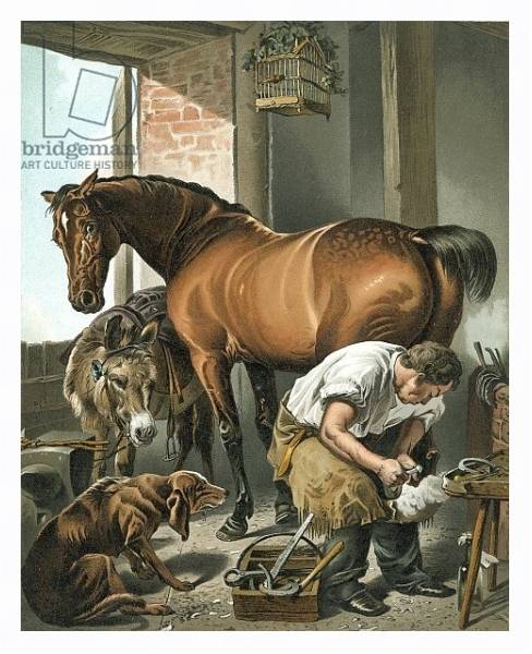 Постер Blacksmith с типом исполнения На холсте в раме в багетной раме 221-03