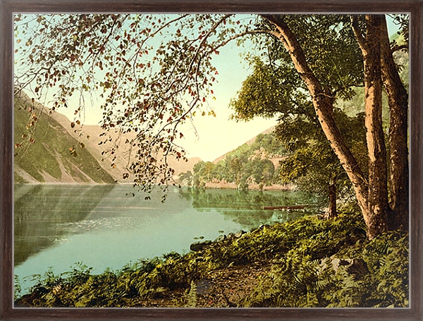 Постер Шотландия. Живописный пейзаж с типом исполнения На холсте в раме в багетной раме 221-02