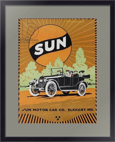 Постер Sun Magazine, 1916 с типом исполнения Под стеклом в багетной раме 221-01