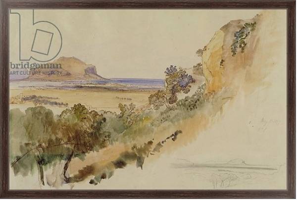 Постер View near Palermo, 1847 с типом исполнения На холсте в раме в багетной раме 221-02