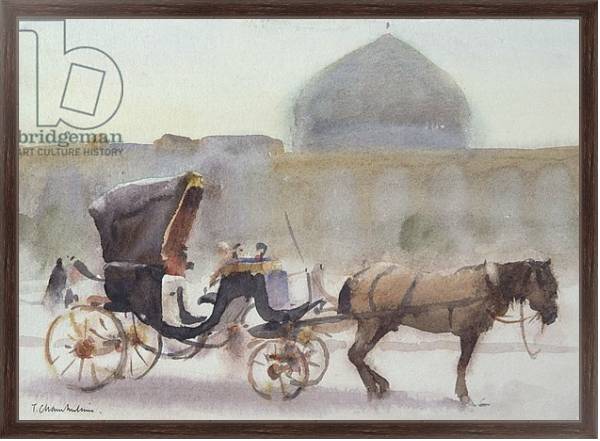 Постер Horse and Carriage, Naghshe Jahan Square, Isfahan с типом исполнения На холсте в раме в багетной раме 221-02