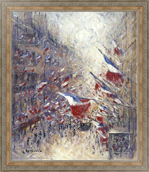 Постер The Fourteenth of July in Paris, с типом исполнения На холсте в раме в багетной раме 484.M48.310