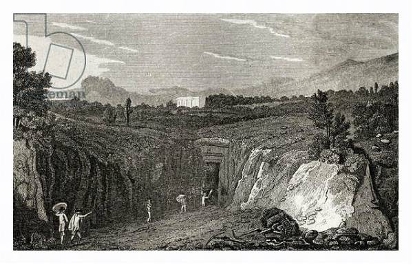 Постер Excavation leading to the remains of Herculaneum с типом исполнения На холсте в раме в багетной раме 221-03