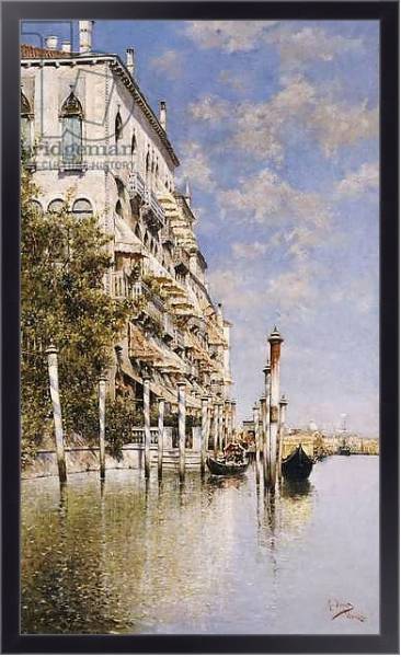 Постер Along the Grand Canal с типом исполнения На холсте в раме в багетной раме 221-01