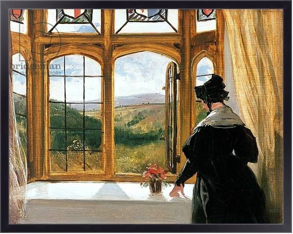 Постер Duchess of Abercorn looking out of a window с типом исполнения На холсте в раме в багетной раме 221-01