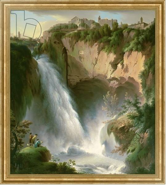 Постер The Falls of Tivoli 3 с типом исполнения На холсте в раме в багетной раме NA033.1.051