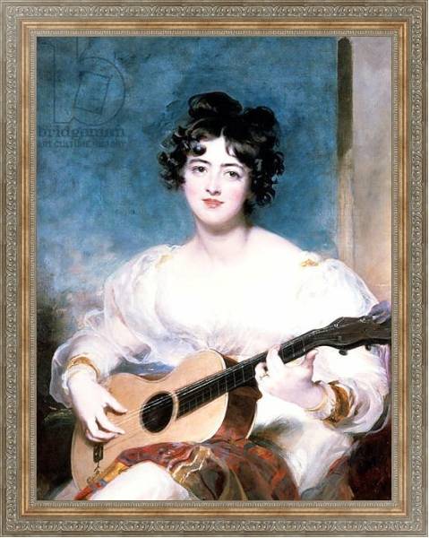 Постер Lady Wallscourt, 1825 с типом исполнения На холсте в раме в багетной раме 484.M48.310