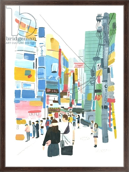 Постер Akihabara, 2015 с типом исполнения На холсте в раме в багетной раме 221-02