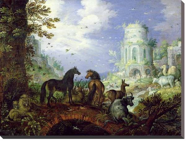 Постер Orpheus Charming the Animals, 1626 с типом исполнения На холсте без рамы