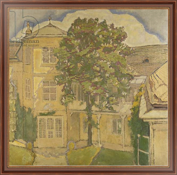 Постер Flowering Chestnut Tree in the Garden; Bluhende Kastanienbaum im Garten, с типом исполнения На холсте в раме в багетной раме 35-M719P-83