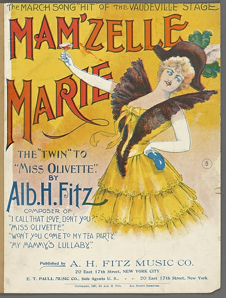 Постер Mamzelle Marie с типом исполнения На холсте без рамы