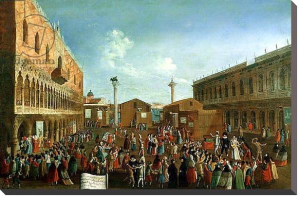 Постер Charlatans in the Piazzetta San Marco, Venice с типом исполнения На холсте без рамы