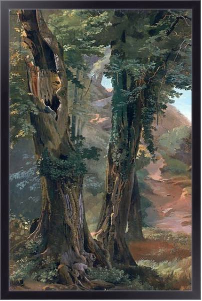 Постер Old Elms, c.1835 с типом исполнения На холсте в раме в багетной раме 221-01
