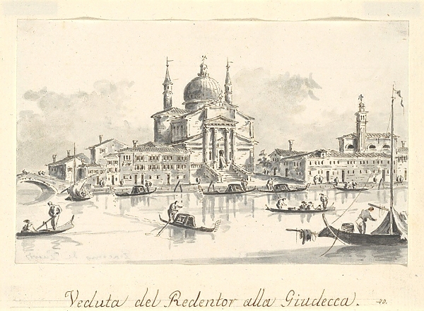 Постер The Church of the Redentore from the Giudecca Canal с типом исполнения На холсте без рамы