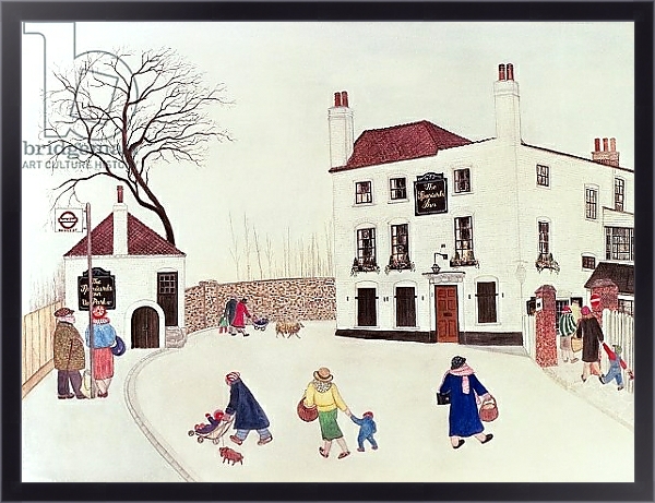 Постер The Spaniard's Inn, Hampstead Heath с типом исполнения На холсте в раме в багетной раме 221-01