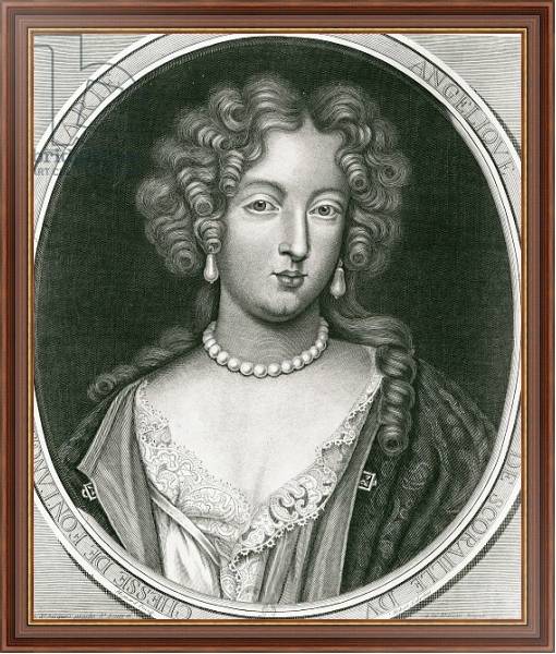 Постер Portrait of Marie Angelique de Scoraille, duchesse de Fontanges с типом исполнения На холсте в раме в багетной раме 35-M719P-83