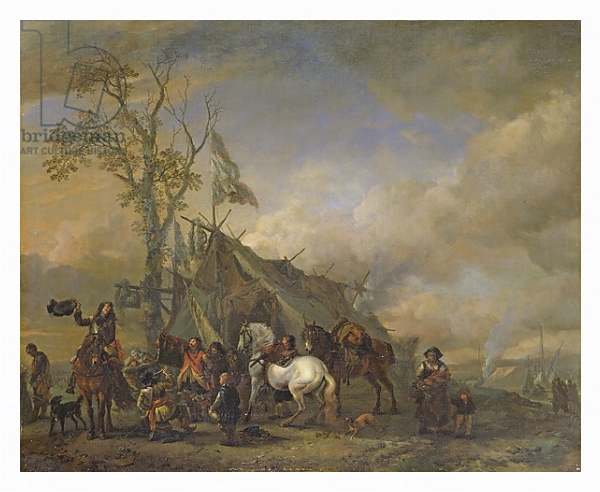 Постер Departure of the Cavalrymen с типом исполнения На холсте в раме в багетной раме 221-03